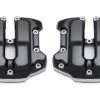 Harley Davidson Defiance Obere Rocker Abdeckungen, Schwarz Cut