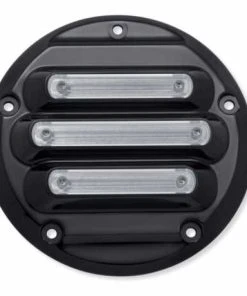 Harley Davidson Dominion Derby Deckel Schwarz