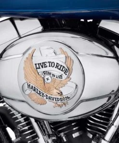 Harley Davidson Luftfilter-Zierblende Live To Ride Gold -Harley-Davidson-Shop 29328 99 harley2