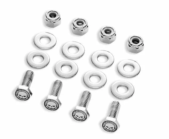 Harley Davidson Nummernschild-Montagekit Willie G Skull 3 Harley Davidson Nummernschild-Montagekit Willie G Skull