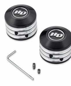 Harley Davidson Defiance Achsmutter Cover Vorne Schwarz Cut