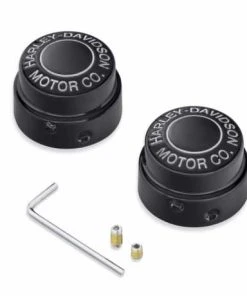 Harley Davidson H-D Motor Co. Achscover Vorne Schwarz