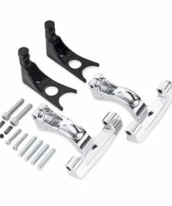 Harley Davidson Soziustrittbretthalter, Chrom