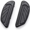 Harley Davidson Airflow Sozius Trittbretter Schwarz