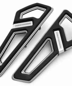 Harley Davidson Empire Fahrer Trittbretter Schwarz Cut