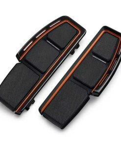 Harley Davidson Adversary Fahrertrittbretter Schwarz/orange