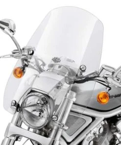 Harley Davidson Abnehmbare Compact Mid Sport Windschutzscheibe 16" Klar