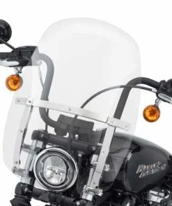 Harley Davidson Wind Splitter Quick-Release Compact Windschild 18" Klar & Poliert -Harley-Davidson-Shop 57400327 2