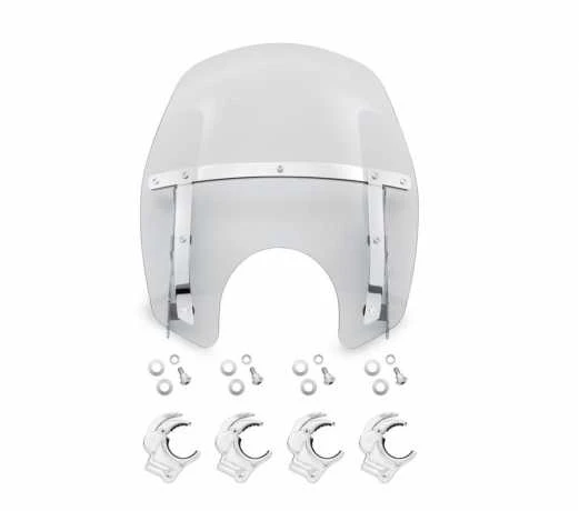 Harley Davidson Wind Splitter Quick-Release Compact Windschild 14" Leicht Getönt & Poliert 3 Harley Davidson Wind Splitter Quick-Release Compact Windschild 14" Leicht Getönt & Poliert