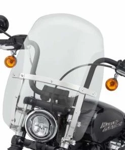 Harley Davidson Wind Splitter Quick-Release Compact Windschild 18" Leicht Getönt & Poliert -Harley-Davidson-Shop 57400337 2