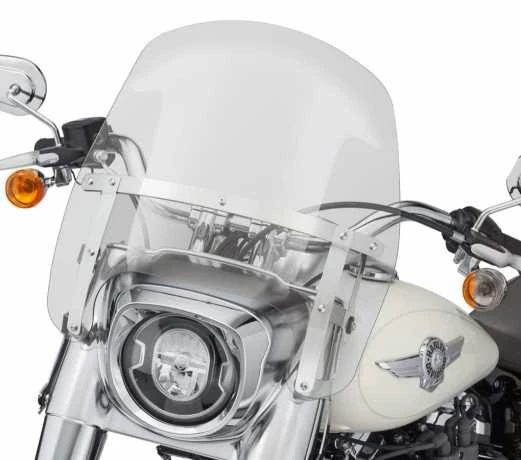 Harley Davidson Wind Splitter Abnehmbares Compact Windschild 15" Leicht Getönt & Poliert 4 Harley Davidson Wind Splitter Abnehmbares Compact Windschild 15" Leicht Getönt & Poliert – Bild 2