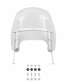 Harley Davidson Wind Splitter Abnehmbares Compact Windschild 15" Leicht Getönt & Poliert