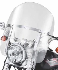 Harley Davidson Abnehmbare King-Size Windschutzscheibe 18" Leicht Getönt & Polierten Streben
