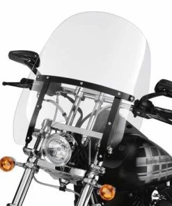Harley Davidson Abnehmbare Kompakt-Windschutzscheibe 18" Klar & Schwarze Streben -Harley-Davidson-Shop 58706 09 2 harley