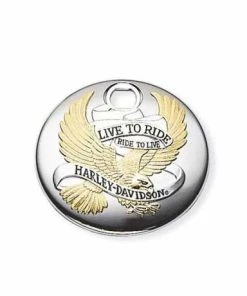 Harley Davidson Tankkonsolenklappe Live To Ride Gold