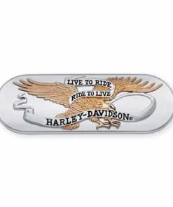 Harley Davidson Getriebeendabdeckung Live To Ride Gold