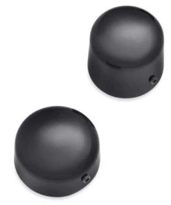 Harley Davidson Schwingen Achsbolzen-Cover Schwarz