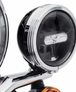 Harley Davidson Defiance Zusatzscheinwerfer Zierringe 4" Chrom -Harley-Davidson-Shop 61400353 2