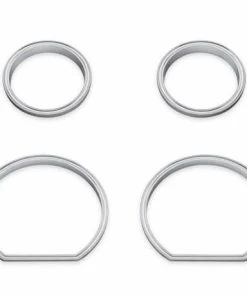 Harley Davidson Defiance Instrumenten Zierfassungen Chrom