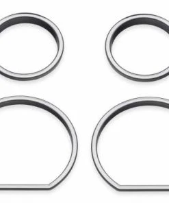 Harley Davidson Defiance Instrumenten Zierfassungen Schwarz Cut