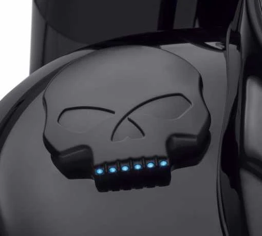 Harley Davidson Tankanzeige Willie G Skull LED Schwarz 4 Harley Davidson Tankanzeige Willie G Skull LED Schwarz – Bild 2