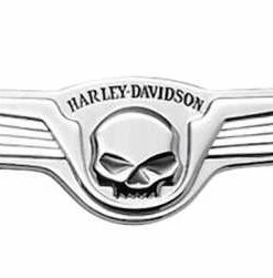 Harley Davidson Dekoratives Skull & Wings Medaillon 5" X 1.5" Chrom