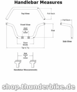 Harley Davidson Sport Bar Reduced Reach Lenker Schwarz Matt -Harley-Davidson-Shop harley davidson handlebars2